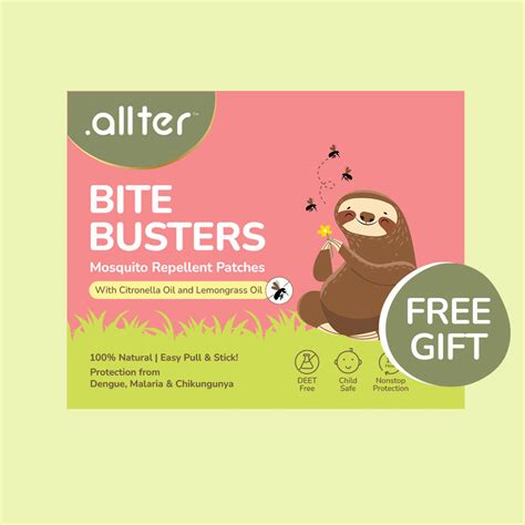 Bite Busters Mosquito Repellent Patches | SAMPLE FREE GIFT – Allter