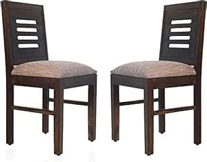 VINOD FURNITURE HOUSE Solid Sheesham Wood Wooden Dining Chair Set of 2 ...