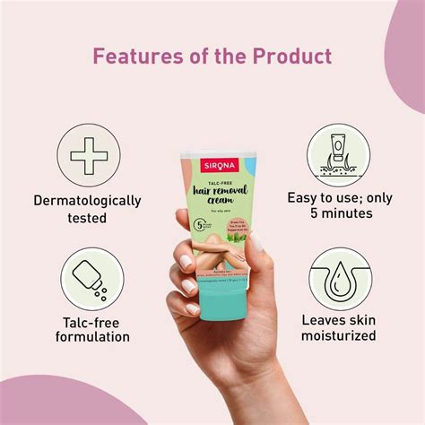 Sirona Hair Removal Cream, 50 gm Price, Uses, Side Effects, Composition ...