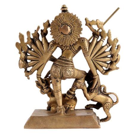Brass Durga Mata Mahishasura Mardini Idol