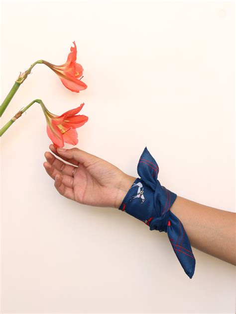 Horse Red Blue Pocket Square, Red Blue Pocket Square, – Khatudesigns