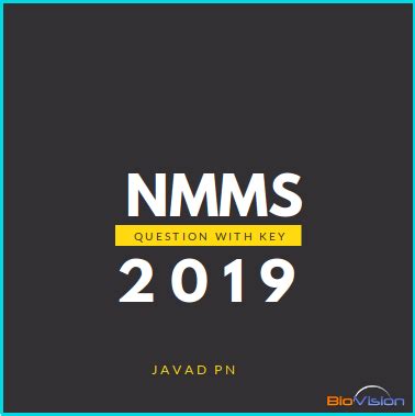 NMMS EXAM 2019 - QUESTION PAPER AND KEY