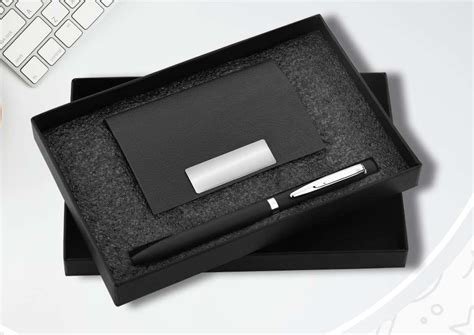 Card Holder and Pen Set Christal