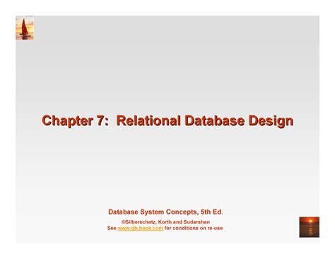 Ch7 - Important Notes - Database System Concepts, 5th Ed. ©Silberschatz ...