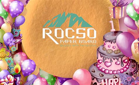 ROCSO Cake Base Board Front Laminated and White coated Back, 12 Inches ...