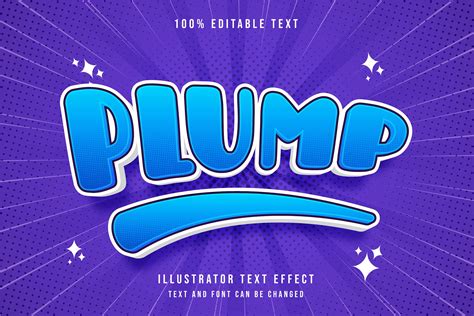 Plump - Text Effect Graphic by 4gladiator.studio44 · Creative Fabrica