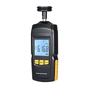Digital Tachometer Handheld Contact Motor Tachometer LCD Speedometer ...