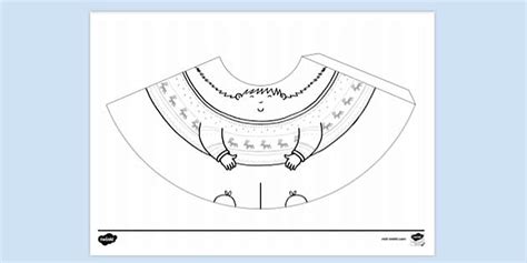Christmas Jumper Boy Cone Character Colouring Sheet | Colouring Sheets