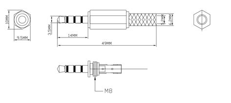 Buy 4 Pole 3.5mm Audio Plug TRRS Online In India at HUBTRONICS.in