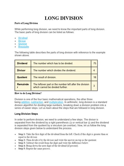 Image result for Long Division a Level