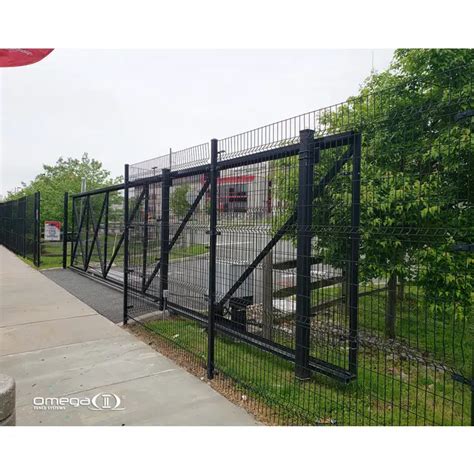 BIM objects - Free download! Omega II Single Cantilever Gate | BIMobject