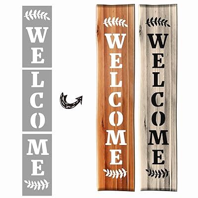 Agantree Welcome Stencils - Reusable Word Stencils India | Ubuy