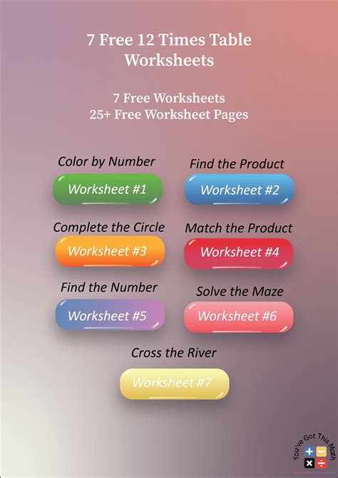 Image result for 12 Times Table Printable Worksheet