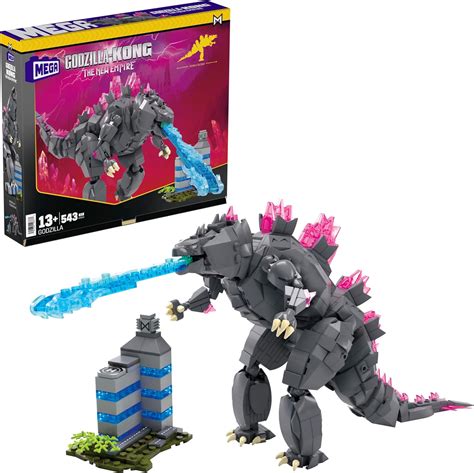 Mega Godzilla x Kong: The New Empire Building Set, Godzilla Action Figure with 543 Pieces and ...