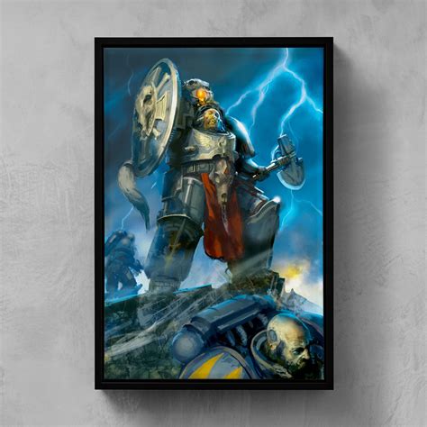 Wolf Guard Pack Leader Art Print – Warhammer 40K Collectible – – Warhammer Art