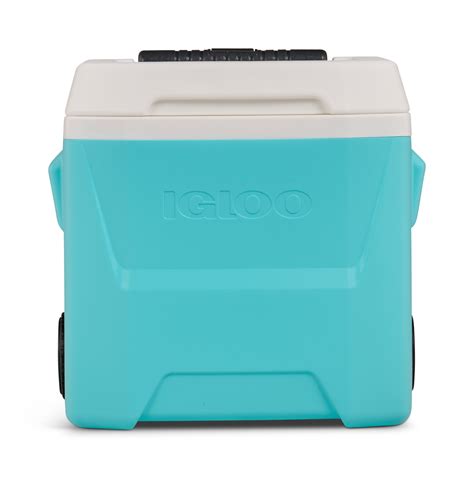 Igloo 16 QT Laguna Hard Sided Ice Chest Cooler with Wheels, Aqua Blue ...