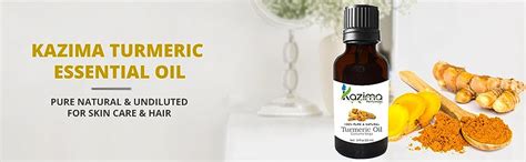 Buy KAZIMA Turmeric Essential Oil - 100% Pure Natural & Undiluted For ...