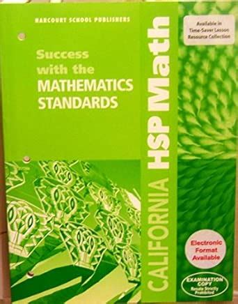 Math, Grade 2 Success/Math Standards: Harcourt School Publishers Math ...