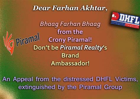 Bhaag Farhan Bhaag from the Piramal Group: a humble appeal to Mr ...