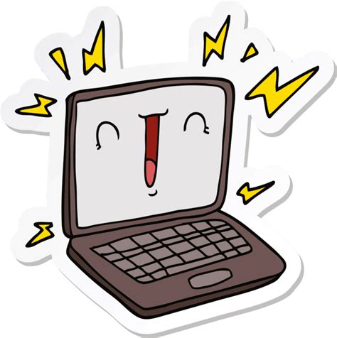 Computer Cartoon PNGs for Free Download