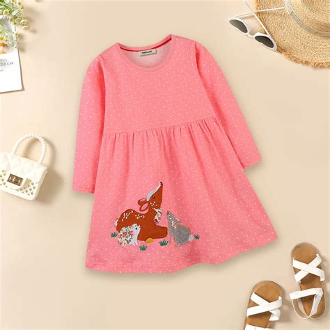 Girls Polka Dot Patch Dress – INCLUDCATALOGUE