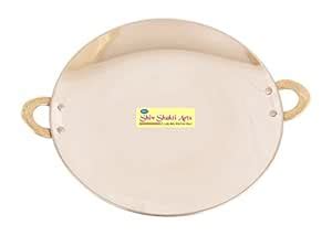 Buy SHIV SHAKTI ARTS Stainless Steel Tawa, 9 Inches, Brown, 1 Piece ...
