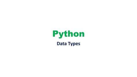 Image result for Discuss Data Types in Python