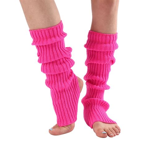 Leg Warmer, Baberdicy Long Leg Warmer Womens Men 80S Party Ribbed Knit ...