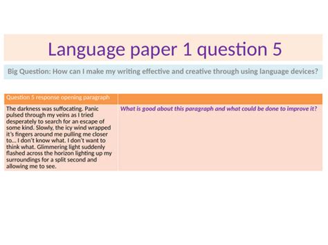 Language Paper 1 Question 5 Examples 的图像结果