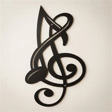 Divya Arts Musical Note And Treble Clef Metal Wall Art Decor Price in ...