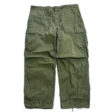60s 1969 US ARMY ジャングルファティーグパンツ 【XLARGE-REG】リップストップ JF-221 | BACK IN ...