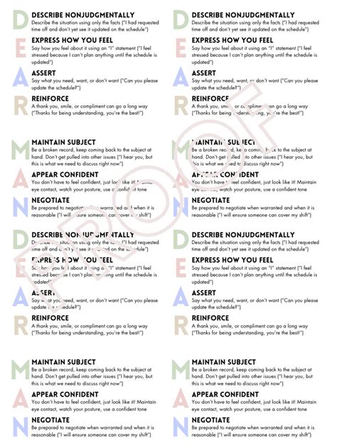 DBT DEAR MAN Skill | Resource for Therapists | Handout for Therapists ...