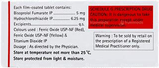 Lodoz 5/6.25 MG | Order Lodoz 5/6.25 MG Tablet Online at Truemeds