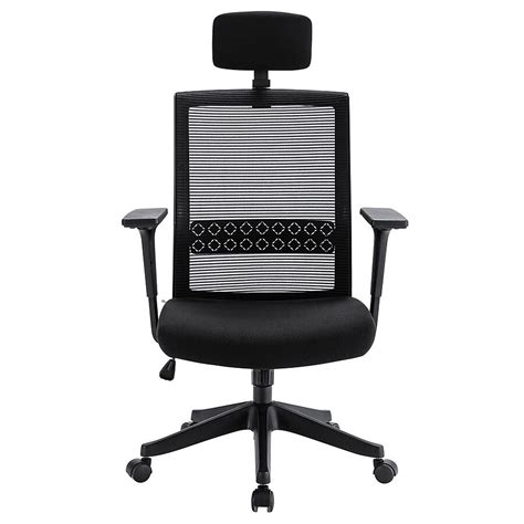 CASAINC Mesh office chair Black Contemporary Ergonomic Adjustable ...