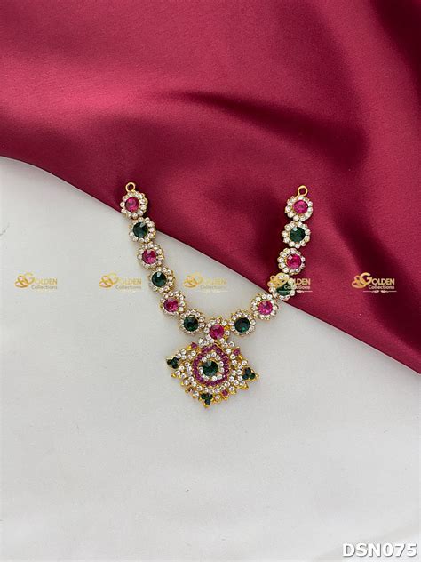 Indian Deity Jewelry - Temple Deity Short Necklace DSN-075 – Golden ...