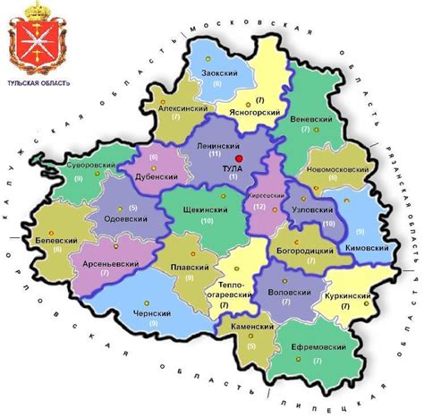 Административно-территориальное деление Тульской области