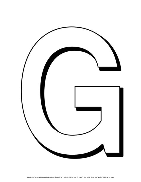 Letter G Coloring Worksheets