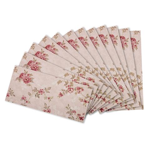GroupB Handcrafted Cash Envelopes (Pink Color) Floral Print Money ...