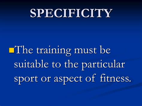Image result for Principles of Specificity Training