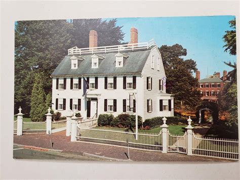 Vintage Postcard Of The Ropes Mansion Salem Massachusetts 1977 ...