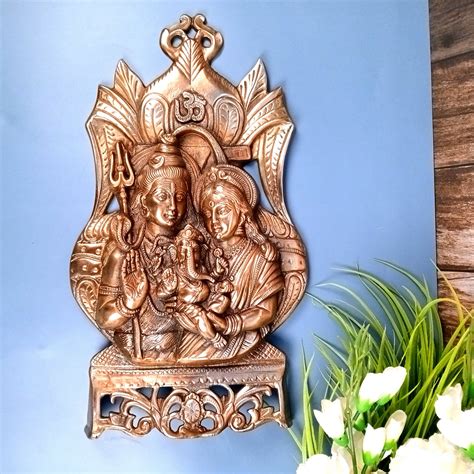 Buy Shiv Pariwar Wall Hanging Statue for Home Decor & Pooja