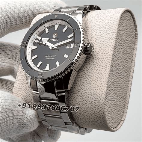 Rado Captain Cook Hrithik Roshan Special Edition Black Dial High ...