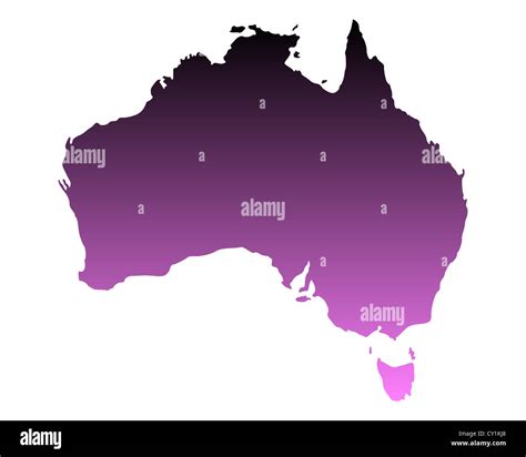 Map of Australia Stock Photo - Alamy