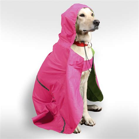 Buy Skatrs Full Coverage Cape Style Raincoat for Dogs and Cats (Pink ...