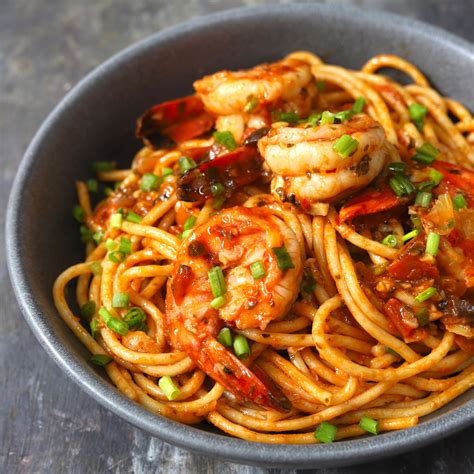 Spaghetti And Shrimp