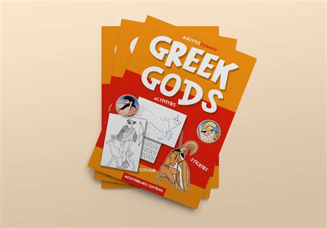 Kids activities book with ancient Greek Gods | Mediterraneo
