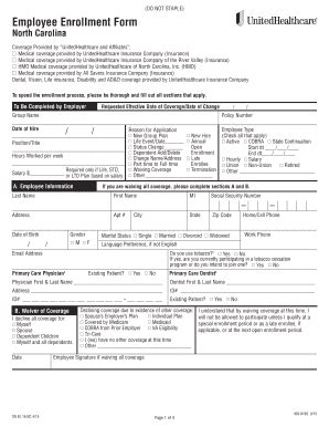 Fillable Online I Medical coverage provided by UnitedHealthcare ...