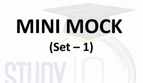 Mini Mock-1 | Maths & Reasoning | Free PDF Download