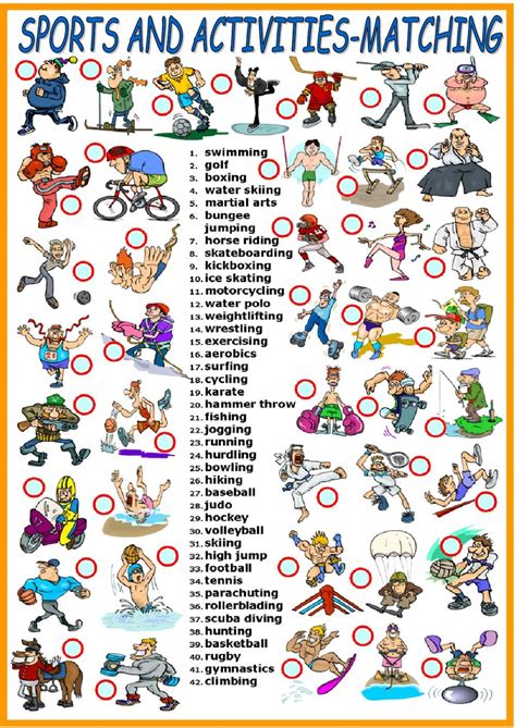 Match the Balls to the Sports Worksheet 的图像结果