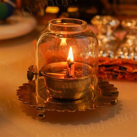Buy Divine Brass Akhand Jyoti Diya Online in India - Mypoojabox.in
